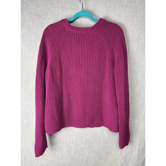 Quince 100% Organic Cotton Crew Neck Sweater Pink Women’s Size L - Picture 6 of 6